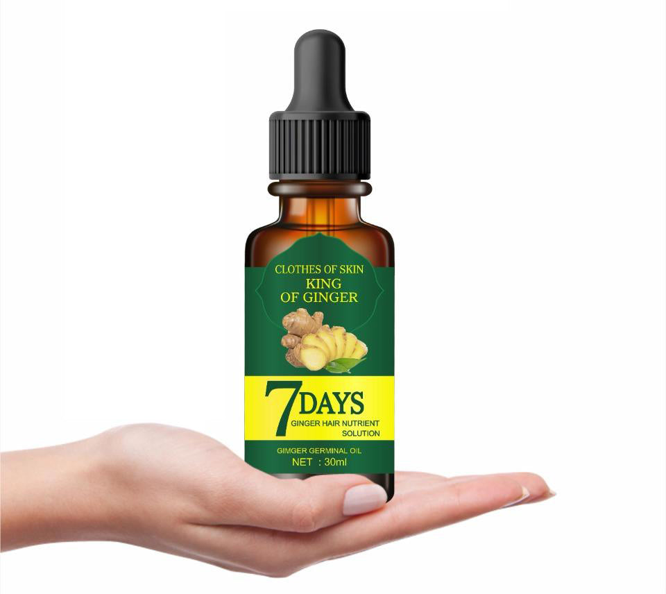 Ginger Germinal Oil, Ginger Hair Growth Serum, Ginger Essential Oil Stop Hair Loss Hair, Thinning Treatment Hair Growth Oil for Women & Men 30ML